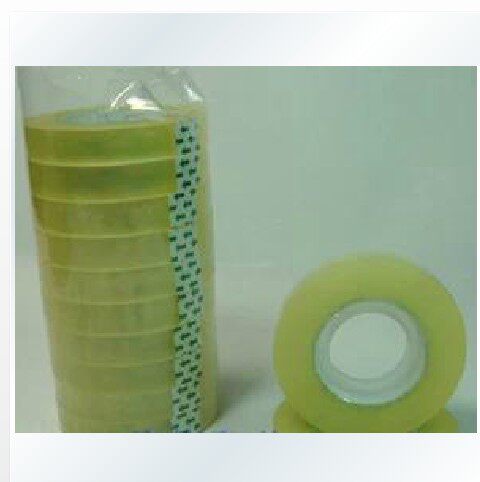 透明文具包装胶带小胶布小胶带批发小胶纸宽1cm 长50米12个包邮