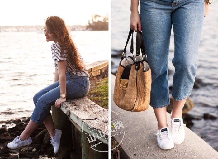 现货 七年美代Sperry Top-Sider Seacoast 牛皮经典厚底小白船鞋