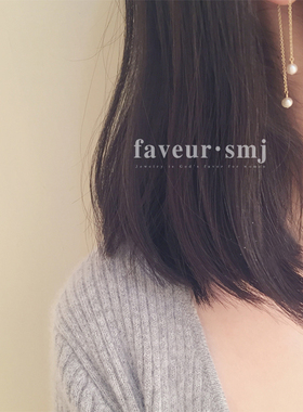 faveur 美人鱼的眼泪 14k包金2way 天然淡水珍珠耳环钉线多种戴法