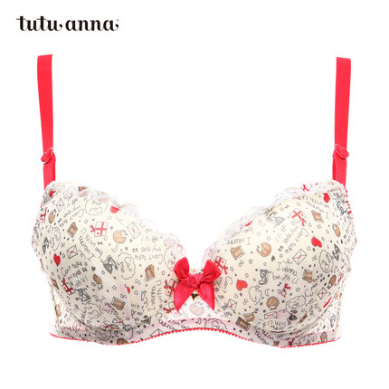 tutuanna文胸 女士卡通动漫日系内衣 贴体型胸罩-tmall.com天猫