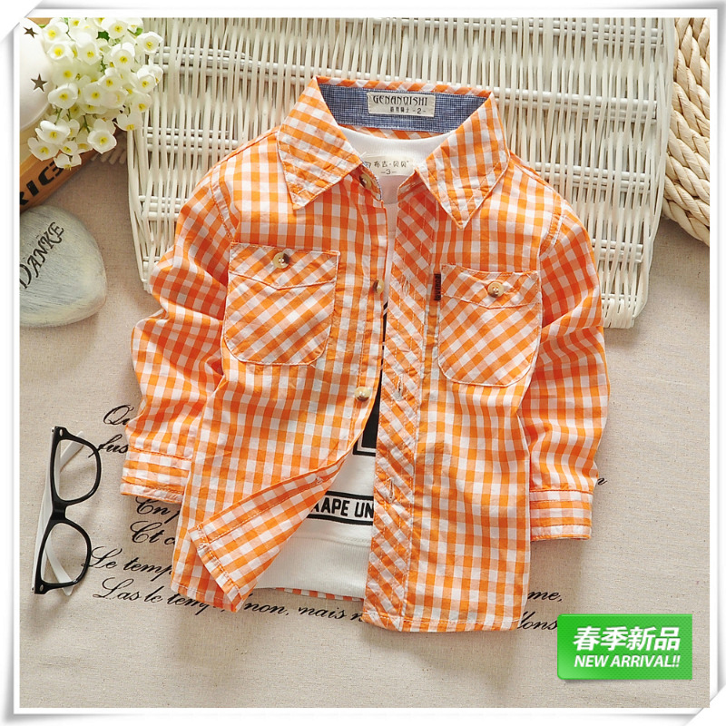 Chemise enfant à manche longue - Ref 2083023 Image 1