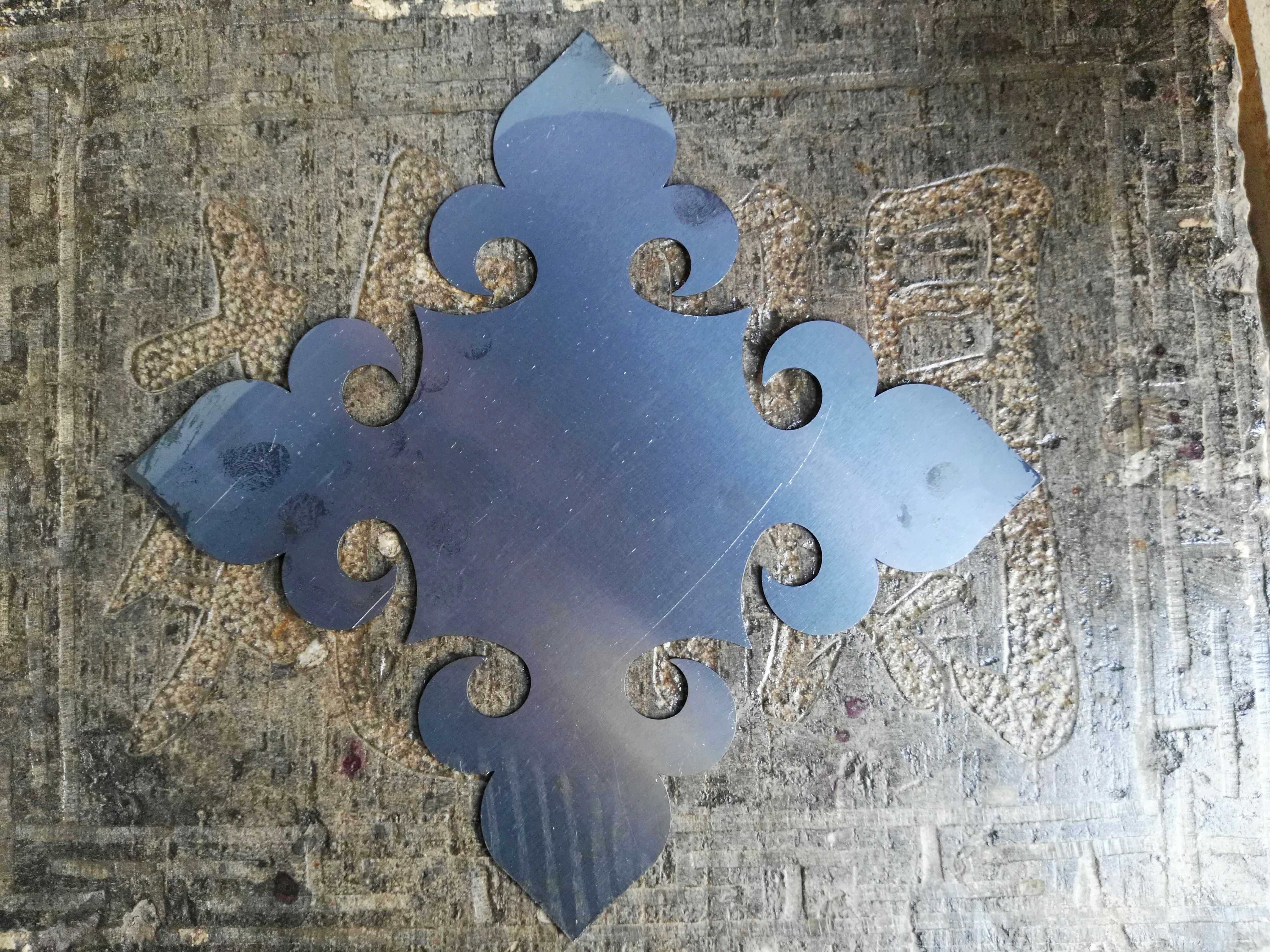 仿古铁如意座花座垫花拉环垫门环垫拉手座花垫