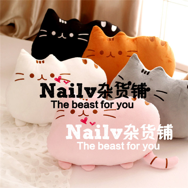 【Nailv】pusheen the cat 吃貨貓 喵星人可愛卡通毛絨靠墊抱枕