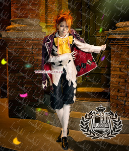 真人实拍Cosplay黑执事马戏团团长小丑杰克约克Joker礼服套装定做
