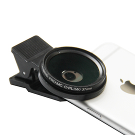 37MM手机镜头夹子  旋接37mm 广角微距鱼眼星光CPL手机支架夹子