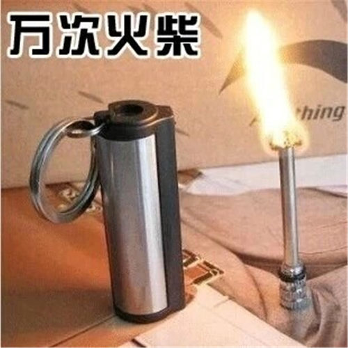 圆柱防水万次火柴个性户外老式创意加煤油打火机新机无油加油使用 - 封面