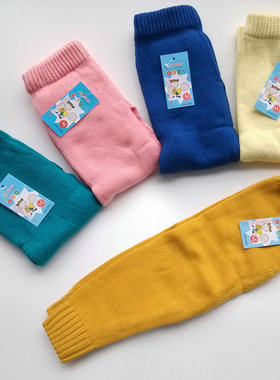 全棉针织裤毛裤宝宝毛线打底裤秋冬纯棉纱线裤0-2岁婴儿纱裤男女