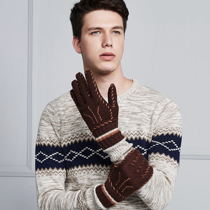Gants pour homme en de laine - Ref 2782456 Image 3
