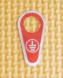接地标志 接地铝牌 标牌铭牌 金属 铝 圆孔直径5mm 5个大螺丝孔