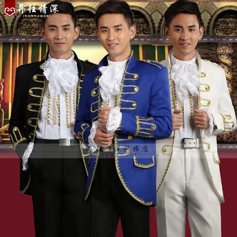 欧式宫廷装欧洲宫廷礼服王子服罗密欧宫廷服装爵士服演出服装摄影