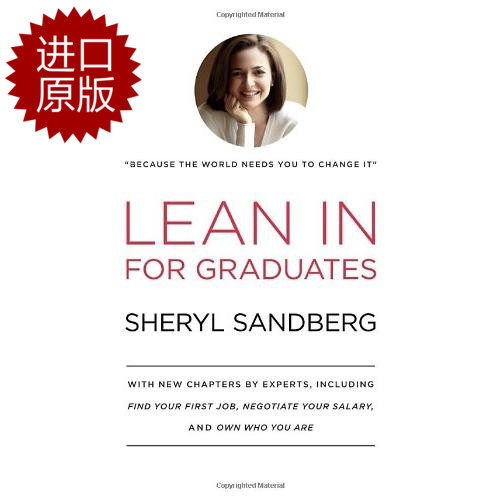 预订 英文原版Lean in for Graduates向前一步:致毕业生生活自助