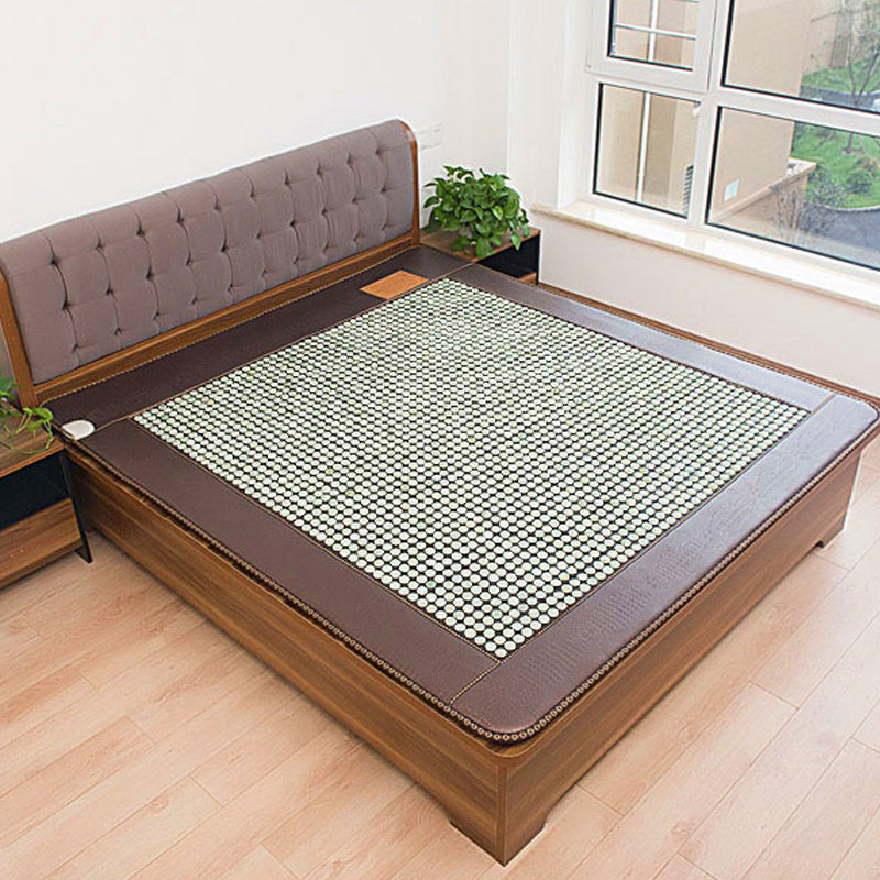 爱玉隆锗石床垫托玛琳远红外保健玉石理疗双温双控加热砭石赭石垫