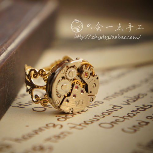 会一点vintage复古e02手工戒指