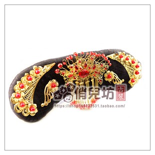 古装影视剧影楼摄影拍照豪华格格旗头/小皇后清朝满旗皇太后旗头
