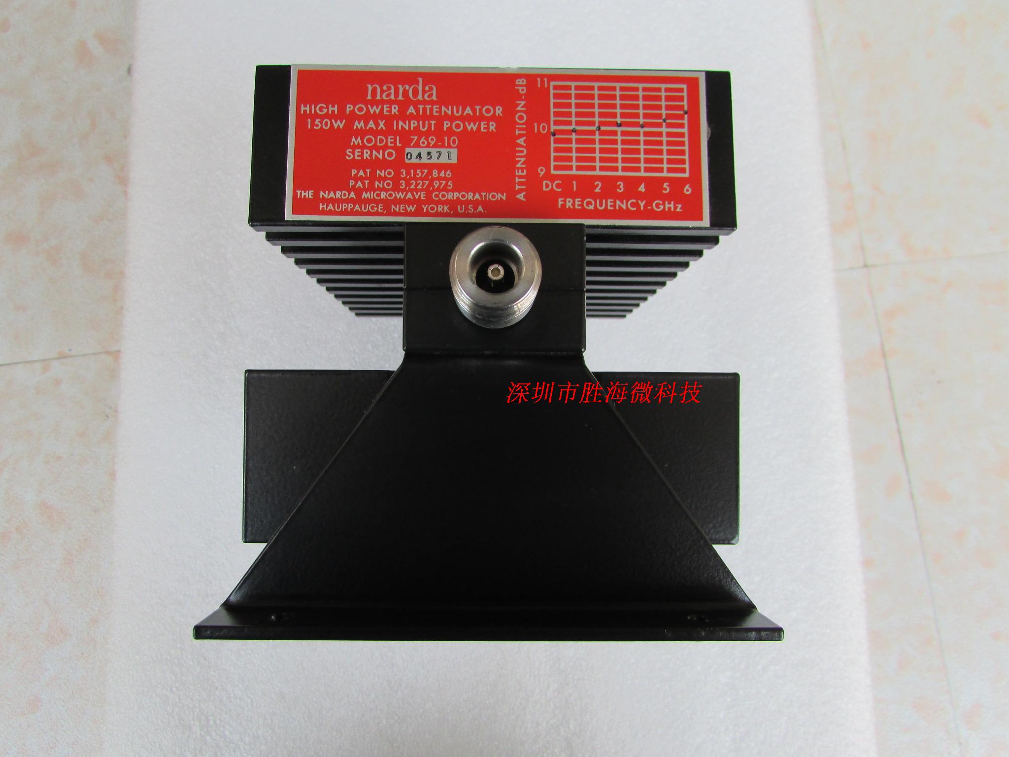 全新 769-10 Narda 150W双向 10dB DC-6GHz PK 3000W 同轴衰减器