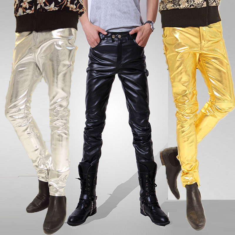 Pantalon cuir homme serré pour adolescent - Ref 1489208 Image 1
