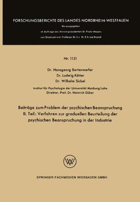 【预售】Beitrage Zum Problem Der Psychischen Beanspruc...