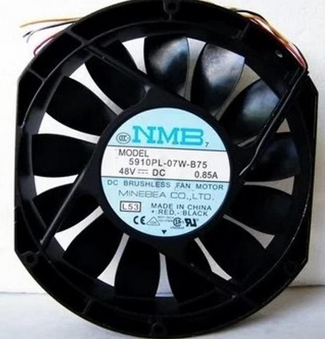 原装日本NMB 铝合金风扇 17025 5910PL-07W-B75 DC48V 0.85A 风扇