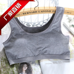 学生内衣文胸无钢圈 少女背心仔 无搭扣70-110斤穿的可拆卸文胸垫