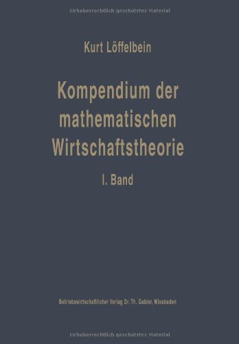【预订】Kompendium Der Mathematischen Wirtsc...