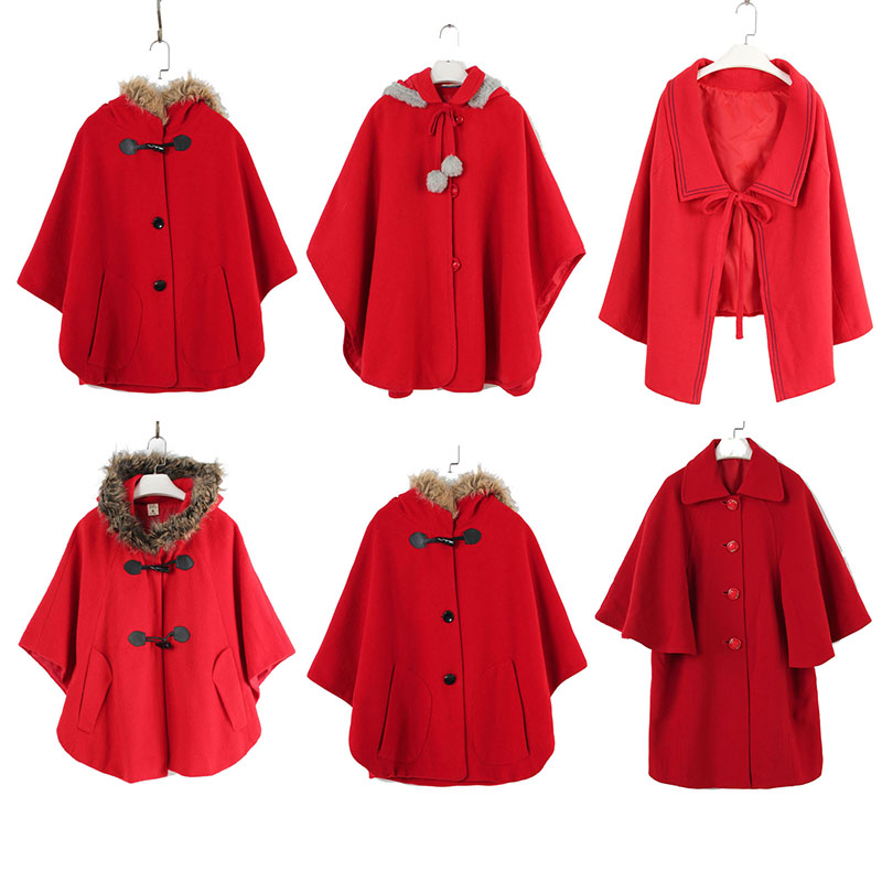 vintage韩国制孤品红色系外套