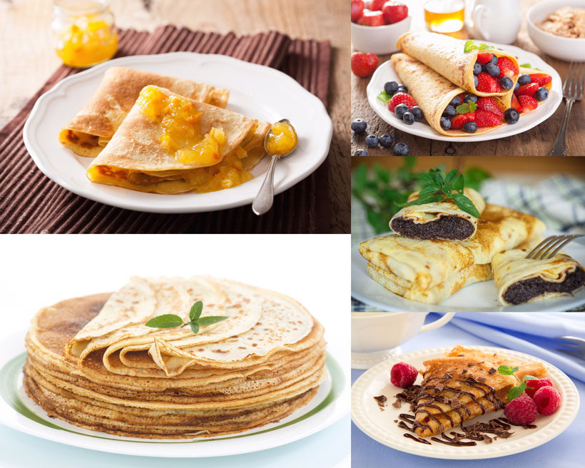 5张千层饼美食果汁国外食物早餐美味高清图片素材 图库素材