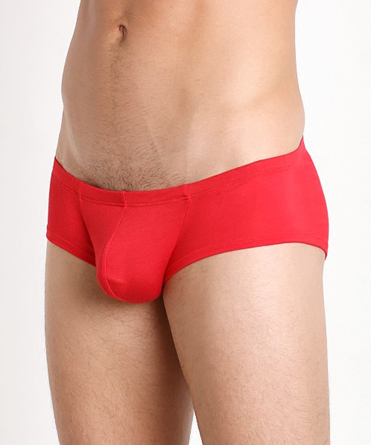 时尚男士内裤纯棉平角裤男纯色超低腰小平角U凸短裤红色本命年,女士内衣/男士内衣/家居服,男平角内裤,淘宝优惠券,粉丝福利购,淘宝优惠卷