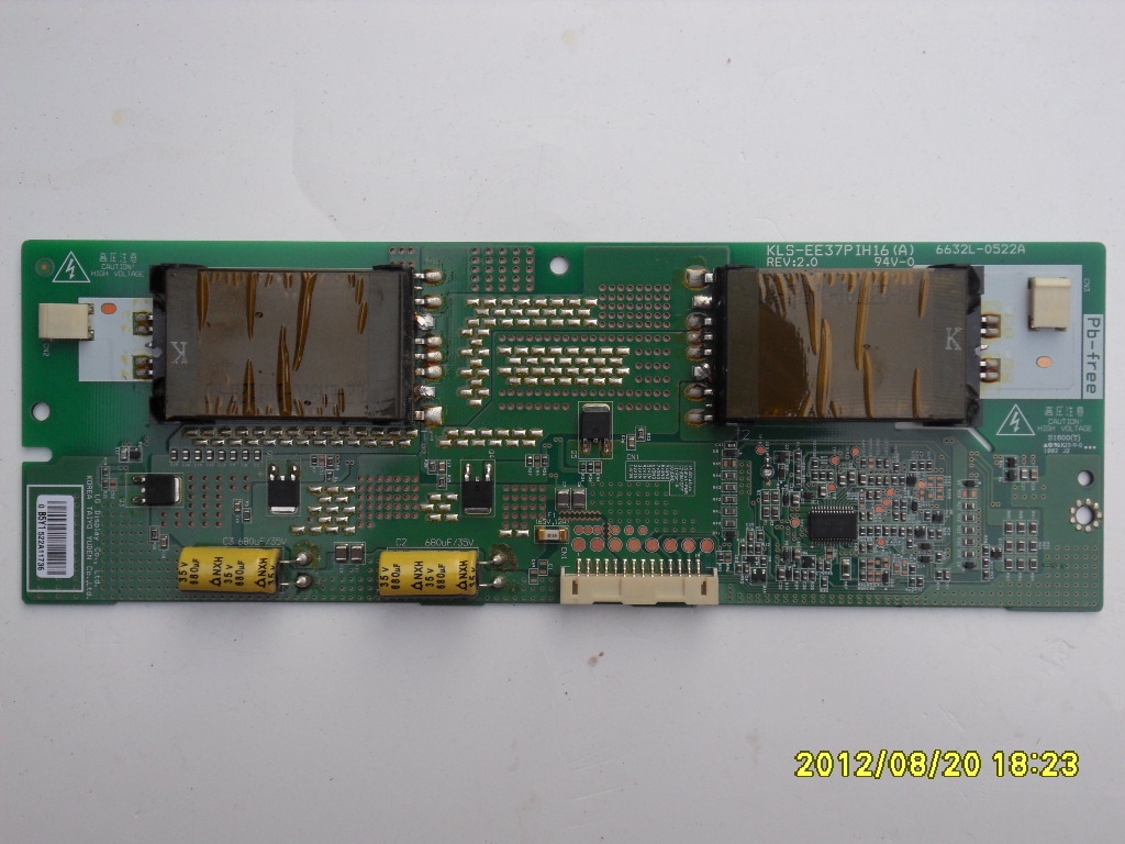 原装创维37L02RM海信TLM37V68长虹LT37710高压背光板 6632L-0522A
