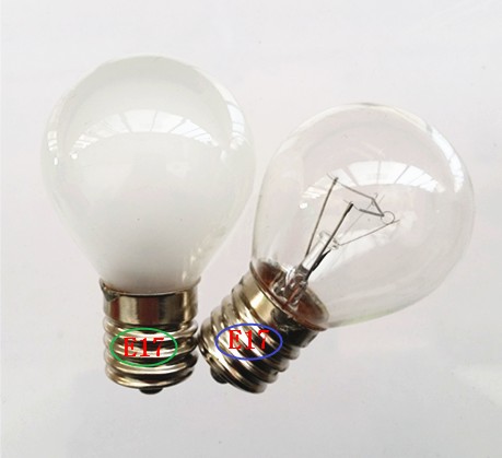 e16E17螺口灯泡110V120V25W螺口灯泡电梯照明灯泡磨砂日式台灯泡