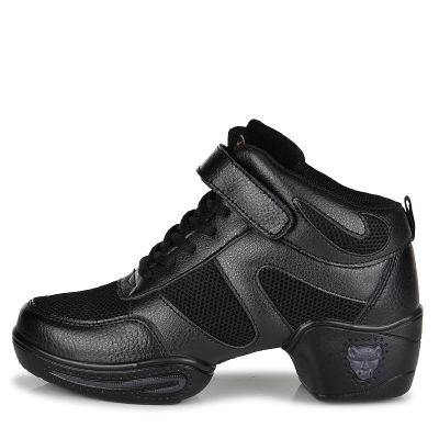 广场舞鞋真皮透气女式增高舞蹈鞋