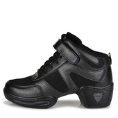 真皮透气女式 软底爵士跳舞鞋 真皮女鞋 广场舞鞋 增高真皮舞蹈鞋 女