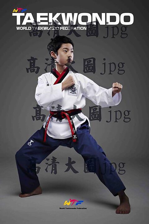 跆拳道写真海报图片素材资料品势 6张打包