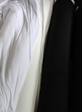黑色针织布 白色服装布料 DIY 论斤卖 莫代尔 打底裤 内衣