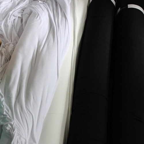 黑色针织布 白色服装布料 DIY 论斤卖 莫代尔 打底裤 内衣