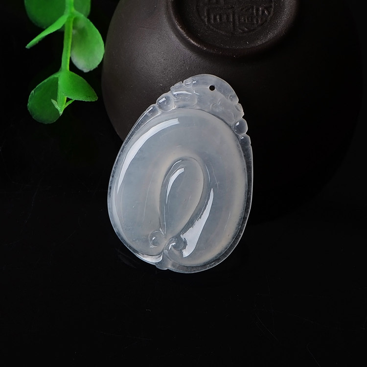 冰种A货福贝翡翠老坑项坠