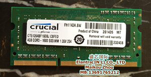 镁光crucial英睿达ddr3l内存