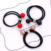 Know Connie hair accessories Korean small fresh flower head band hair jewelry hair rope knotted lovely hair band diamond ring