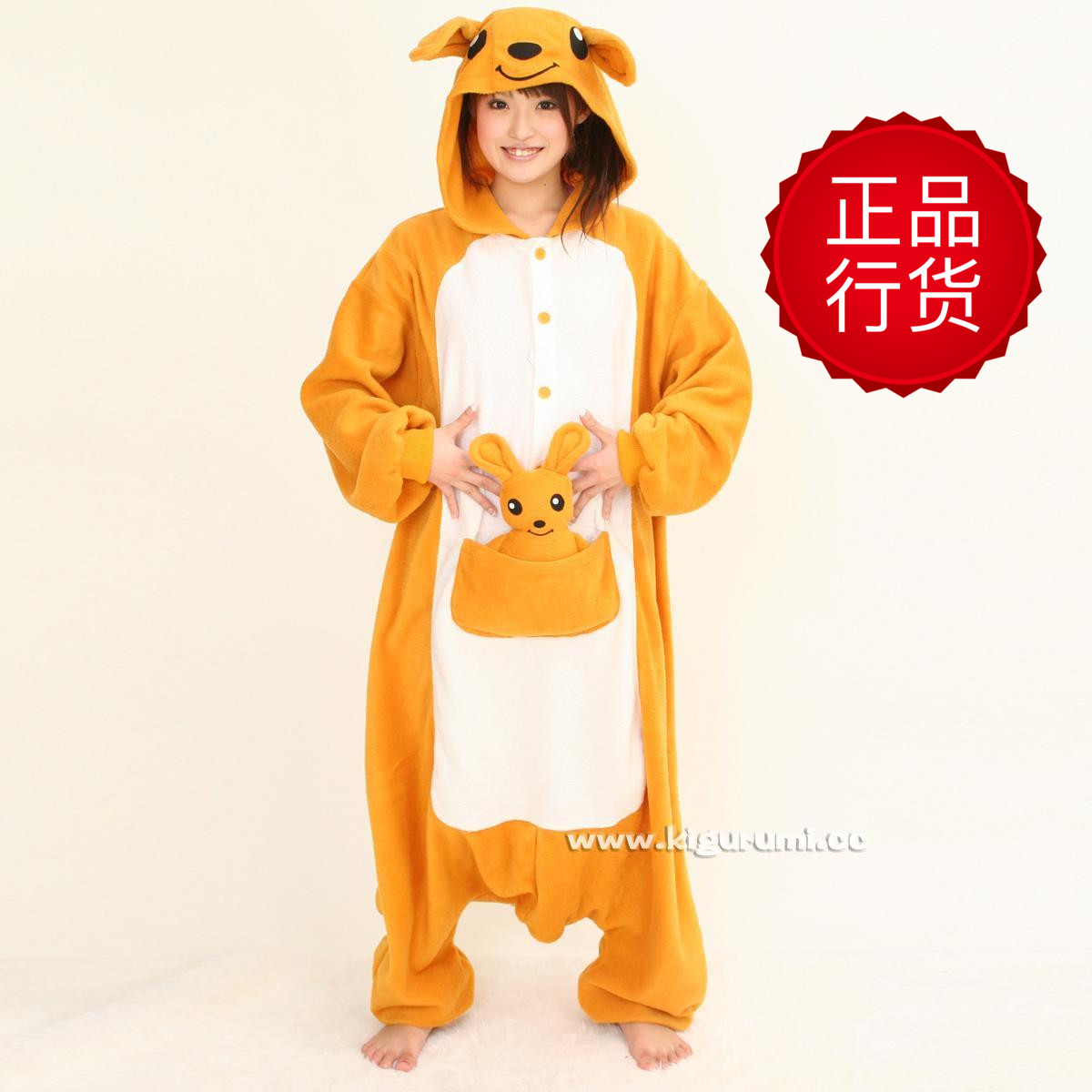 袋鼠日本卡通情侣家居服连体睡衣