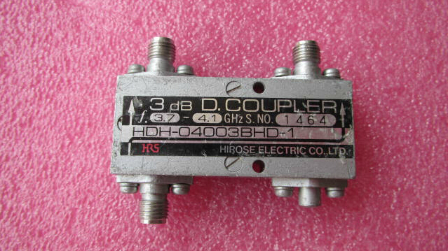 日本HRS HDH-04003BHD-1 3.7-4.1GHz SMA RF 90度耦合电桥 90度功分器 3dB电桥