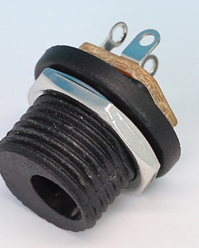 DC电源座 DC021 带螺母 前进式 5.8口径 2.1针芯 电源插口