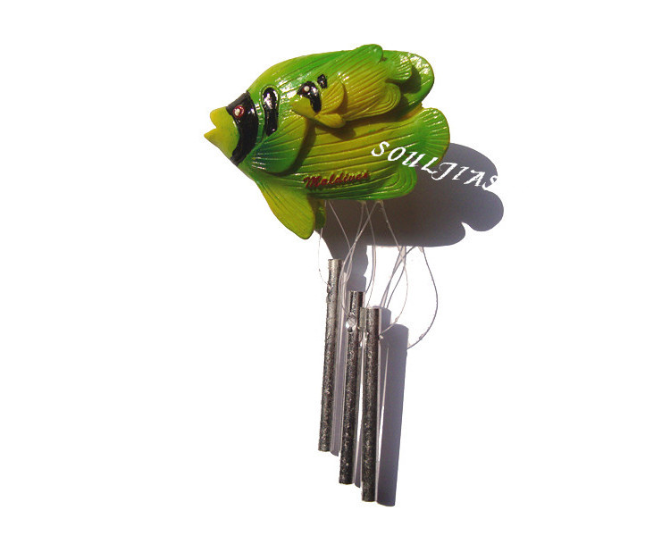 马尔代夫纪念品 创意礼品 树脂鱼风铃磁性冰箱贴留言贴 外贸原单