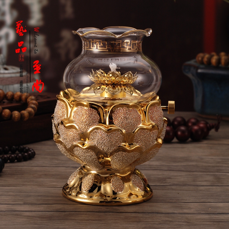 佛具佛教用品金砂莲花菩提酥油长明灯陶瓷酥油灯防风家用供佛油灯在类目 家居饰品, 摆件中 - 来自Buy2taobao.com提供专业的淘宝代购服务