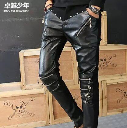 Pantalon cuir homme - Ref 1489550 Image 1