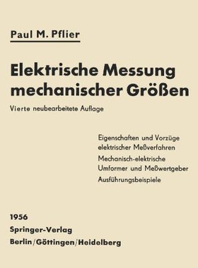 【预订】Elektrische Messung Mechanischer Grossen