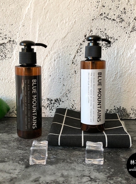 ins北欧风圆形分装瓶子乳液瓶沐浴露洗发水洗手液塑料瓶按压便携