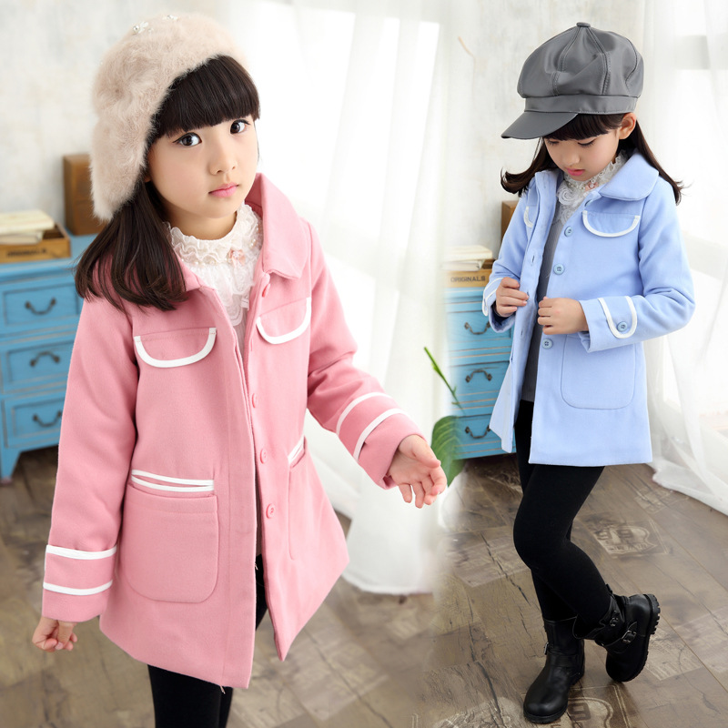 Manteau pour fille en mélange - Ref 2161671 Image 1