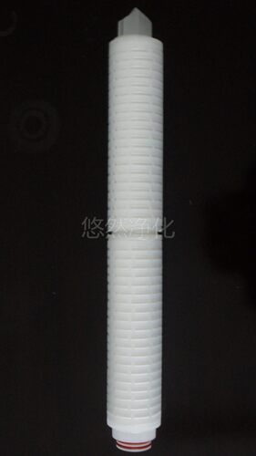 聚四氟乙烯膜PTFE亲水型折叠式过滤芯30寸耐腐蚀除菌性0.2/0.45等