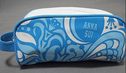 ANNA SUI安娜苏蓝色甜蜜梦境甜梦冰玉蝴蝶夫人化妆包刷具包手拿包