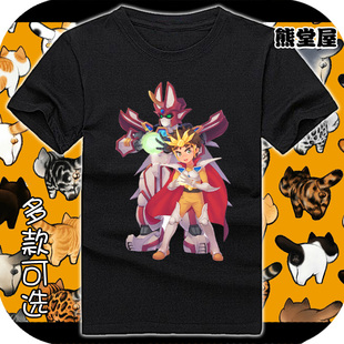 魔动王光能使者光能勇士魔动战士拉比大地纯棉t恤短袖男女衣服T恤