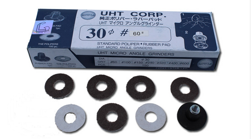 UHT-MAG-093N 123N背胶砂纸片 砂纸圈 弯头砂纸机 30MM环形中孔